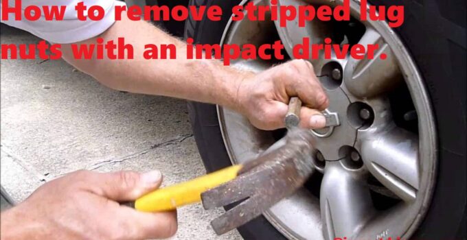 How to remove stripped lug nuts with an impact driver.